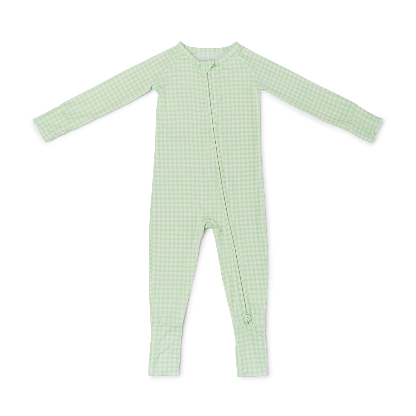 Pistachio Gingham Bamboo Sleeper