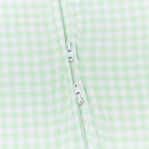 Pistachio Gingham Bamboo Sleeper | Motette - additional view