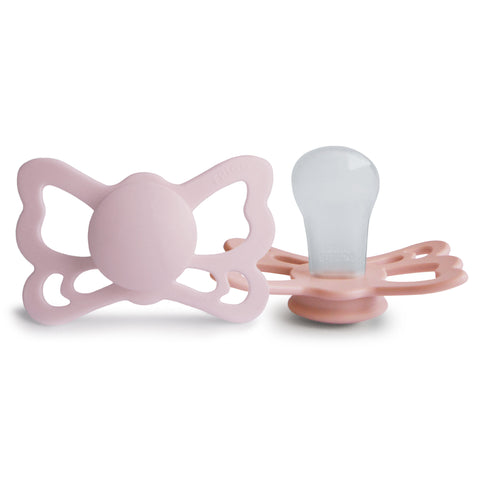 FRIGG FRIGG Butterfly Anatomical Silicone Pacifier 2-Pack (6-18 Months)