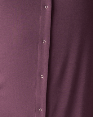 Ruffle Strap Labor & Delivery Gown | Burgundy Plum | Kindred Bravely - additional view