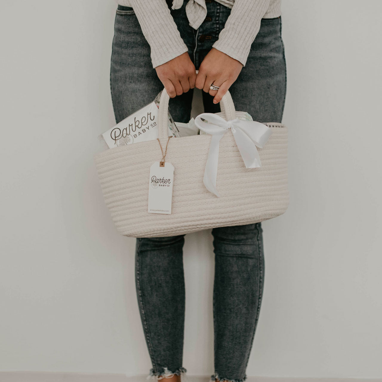 Rope Diaper Caddy | Parker Baby Co. - additional view