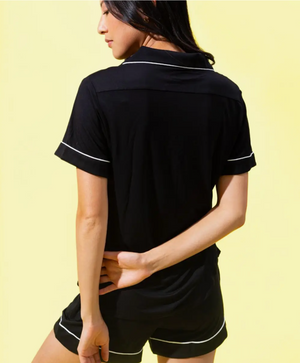 embroidered mama bamboo pajamas short sleeve
