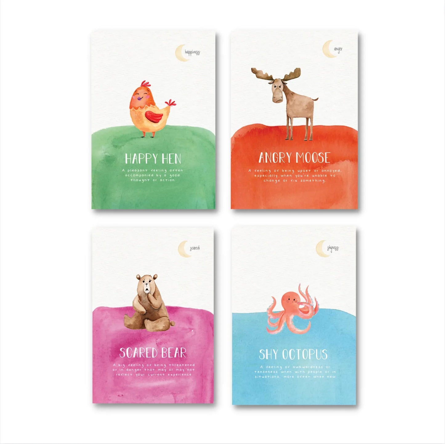 Mindful Kids Cards Emotions: 4 Pack