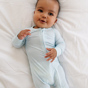 Seaside Stripe Bamboo Sleeper | Motette - additional view
