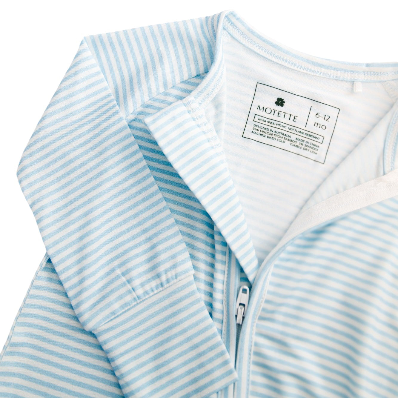 Seaside Stripe Bamboo Sleeper | Motette - additional view