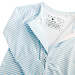 Seaside Stripe Bamboo Sleeper | Motette - additional view
