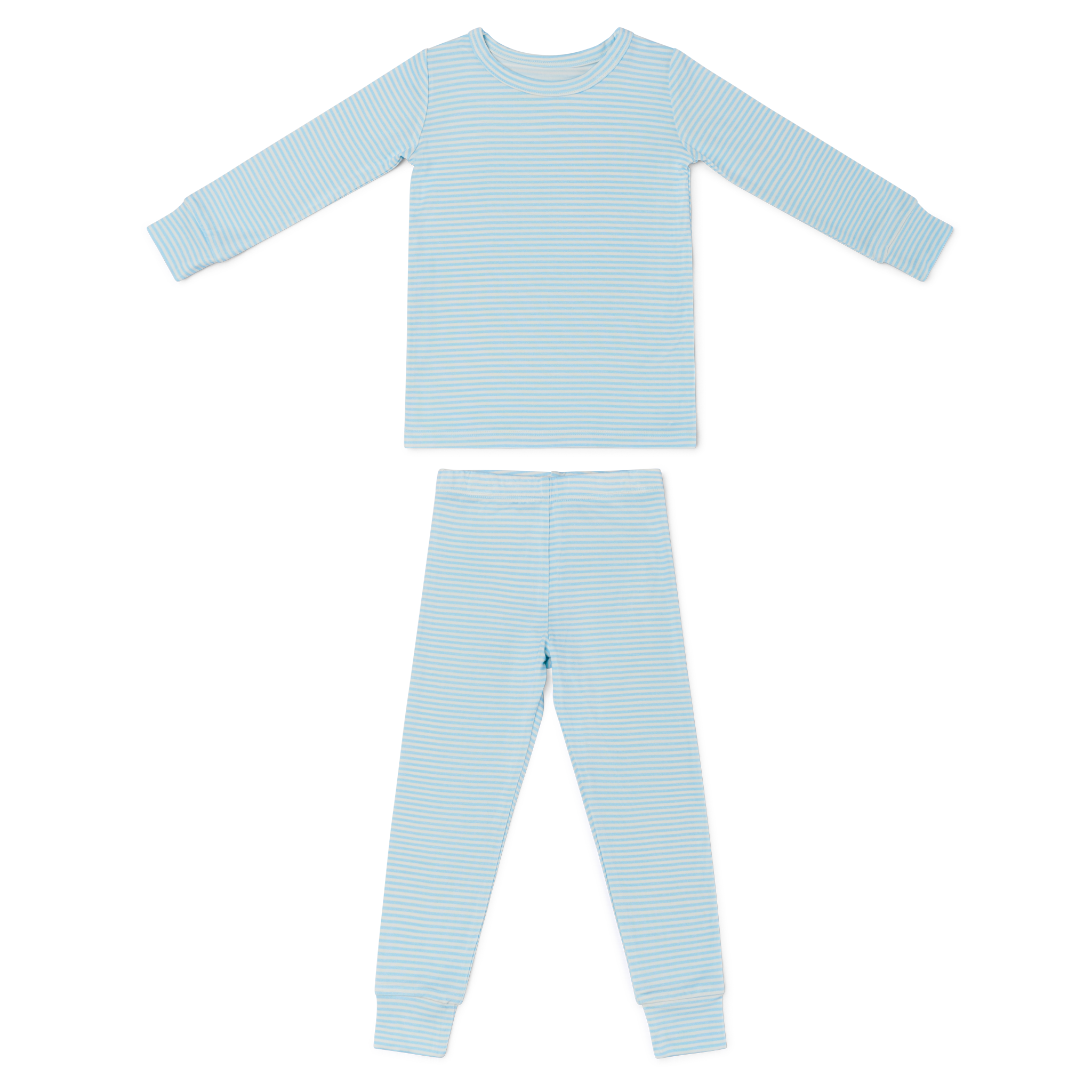 Seaside Stripe Bamboo Toddler Pajama Set | Motette - additional view