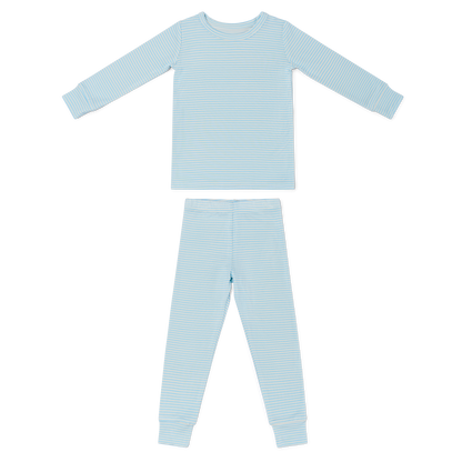 Seaside Stripe Bamboo Toddler Pajama Set