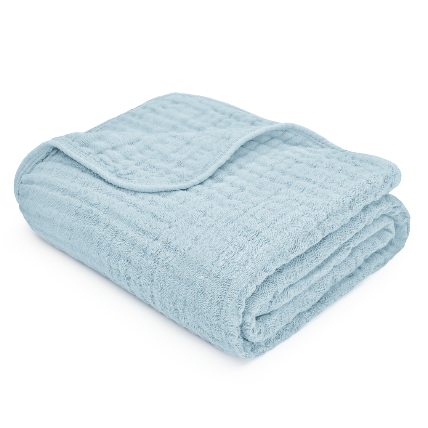 Baby Muslin Blanket in Sky Blue