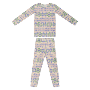 Spring Cascade Bamboo Toddler Pajama Set | Motette - additional view