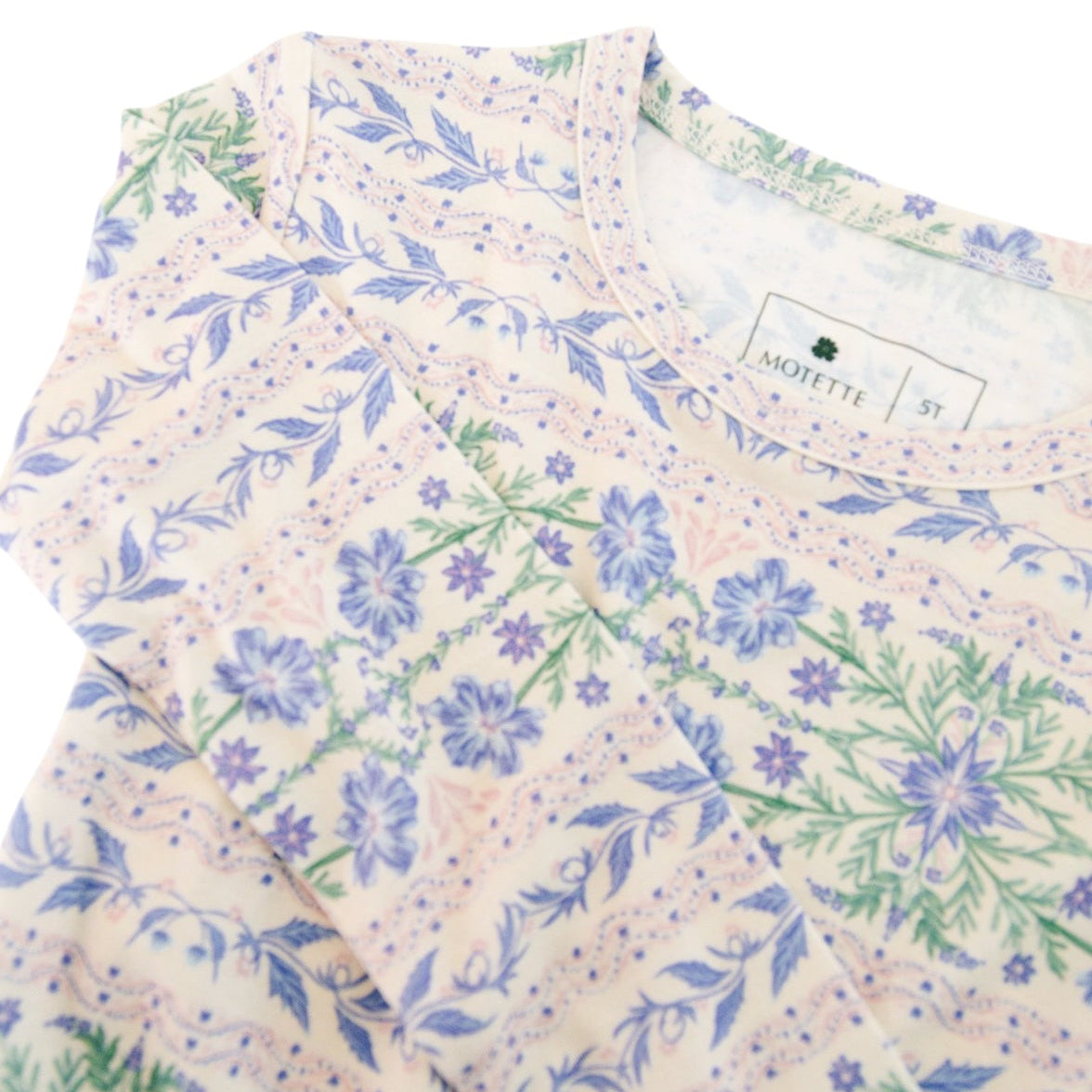 Spring Cascade Bamboo Toddler Pajama Set | Motette - additional view