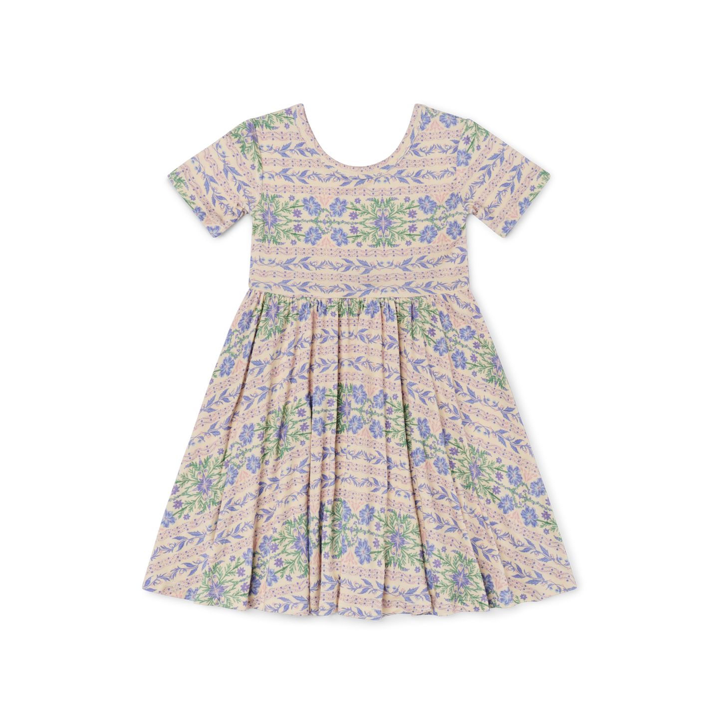Spring Cascade Bamboo Twirl Dress