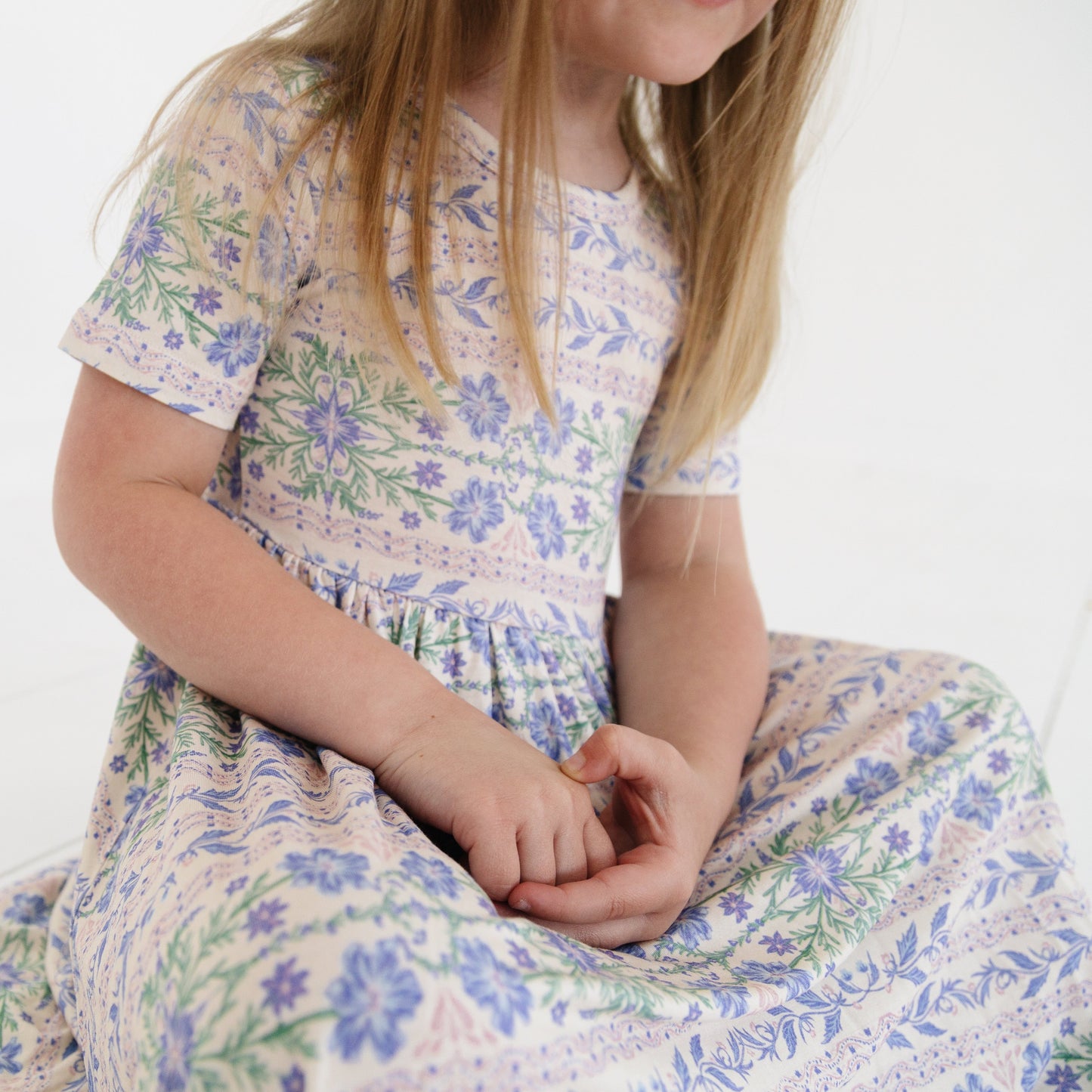 Spring Cascade Bamboo Twirl Dress