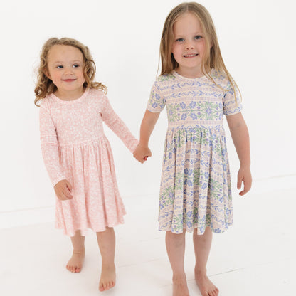Spring Cascade Bamboo Twirl Dress