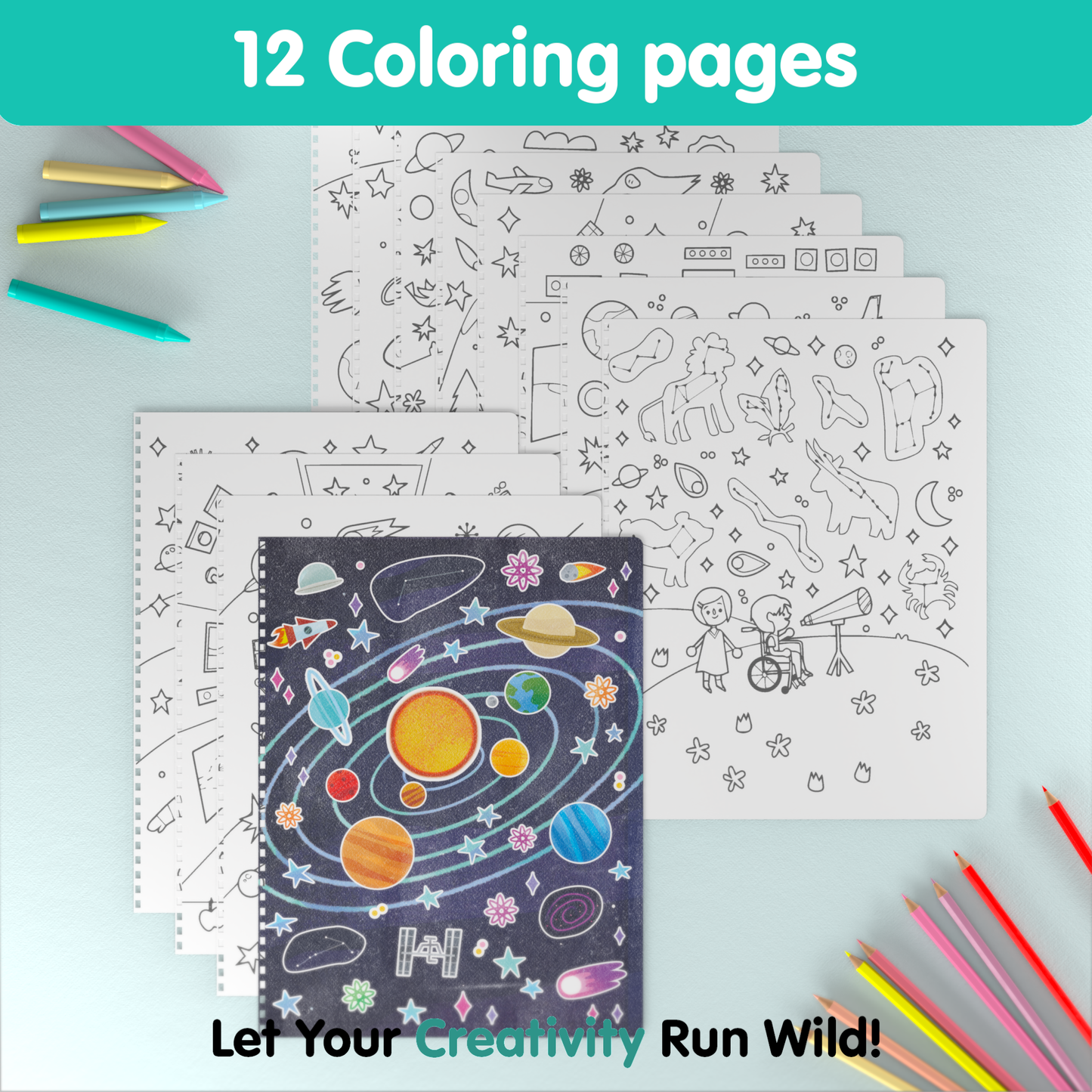 Space Sticker Book