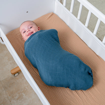 Muslin Swaddle Blanket, 1 Pack - Neptune