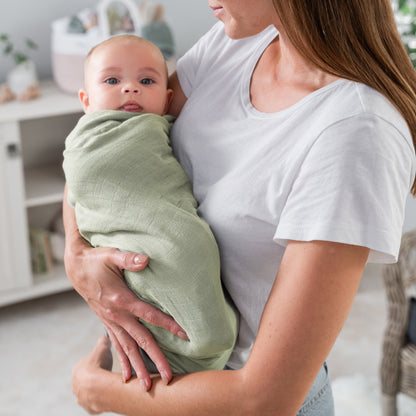 Muslin Swaddle Blanket, 1 Pack - Sage