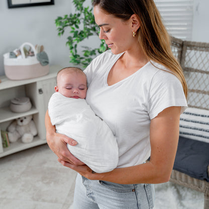Muslin Swaddle Blanket, 2 Pack - White