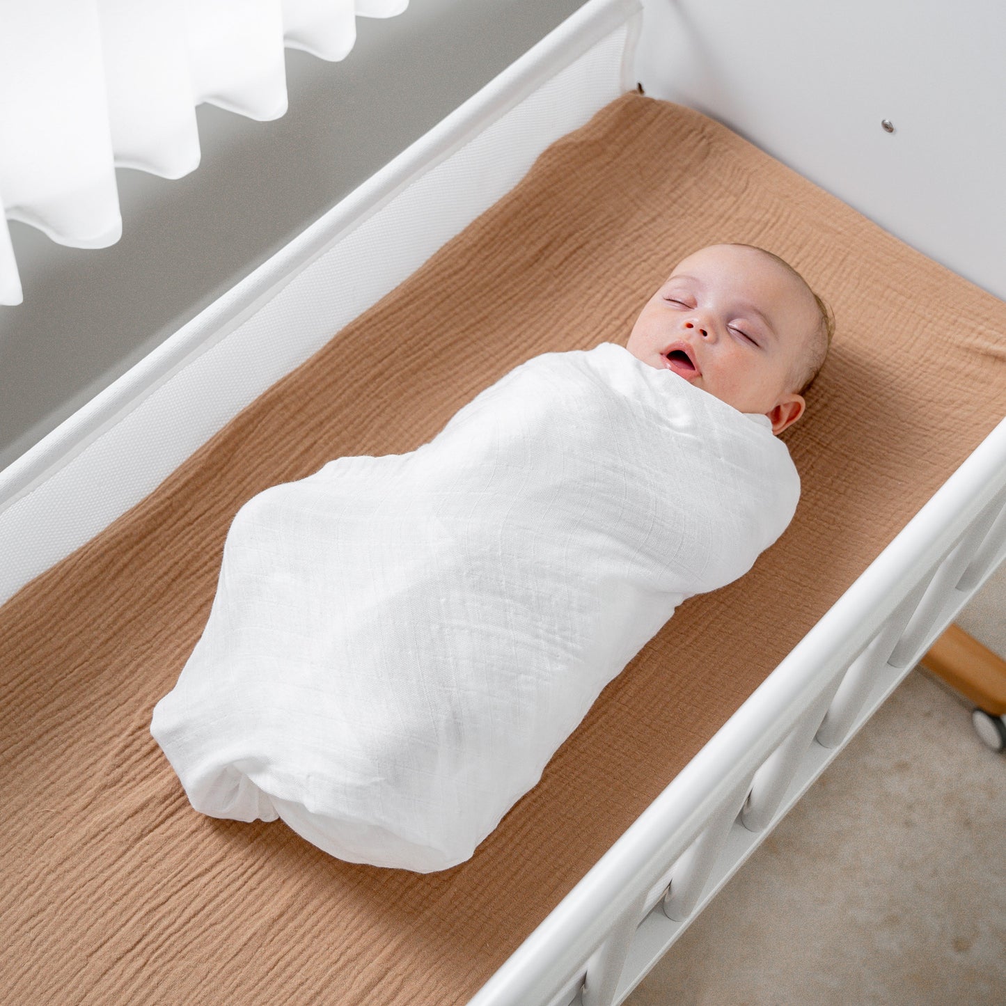 Muslin Swaddle Blanket, 2 Pack - White