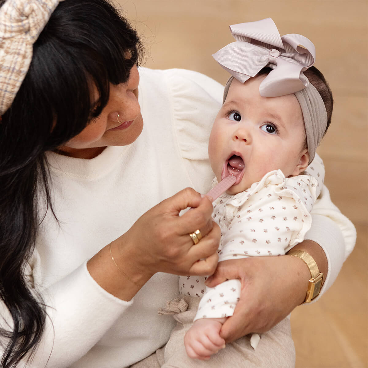 Baby-Led™ Toothbrush + Tongue Depressor | ezpz - additional view