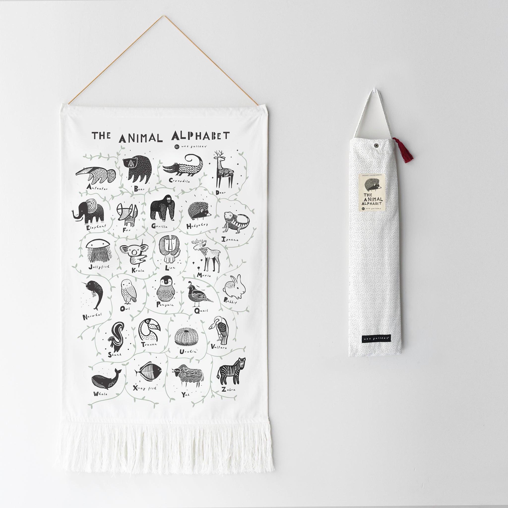 Animal Alphabet Tapestry | Wee Gallery - additional view