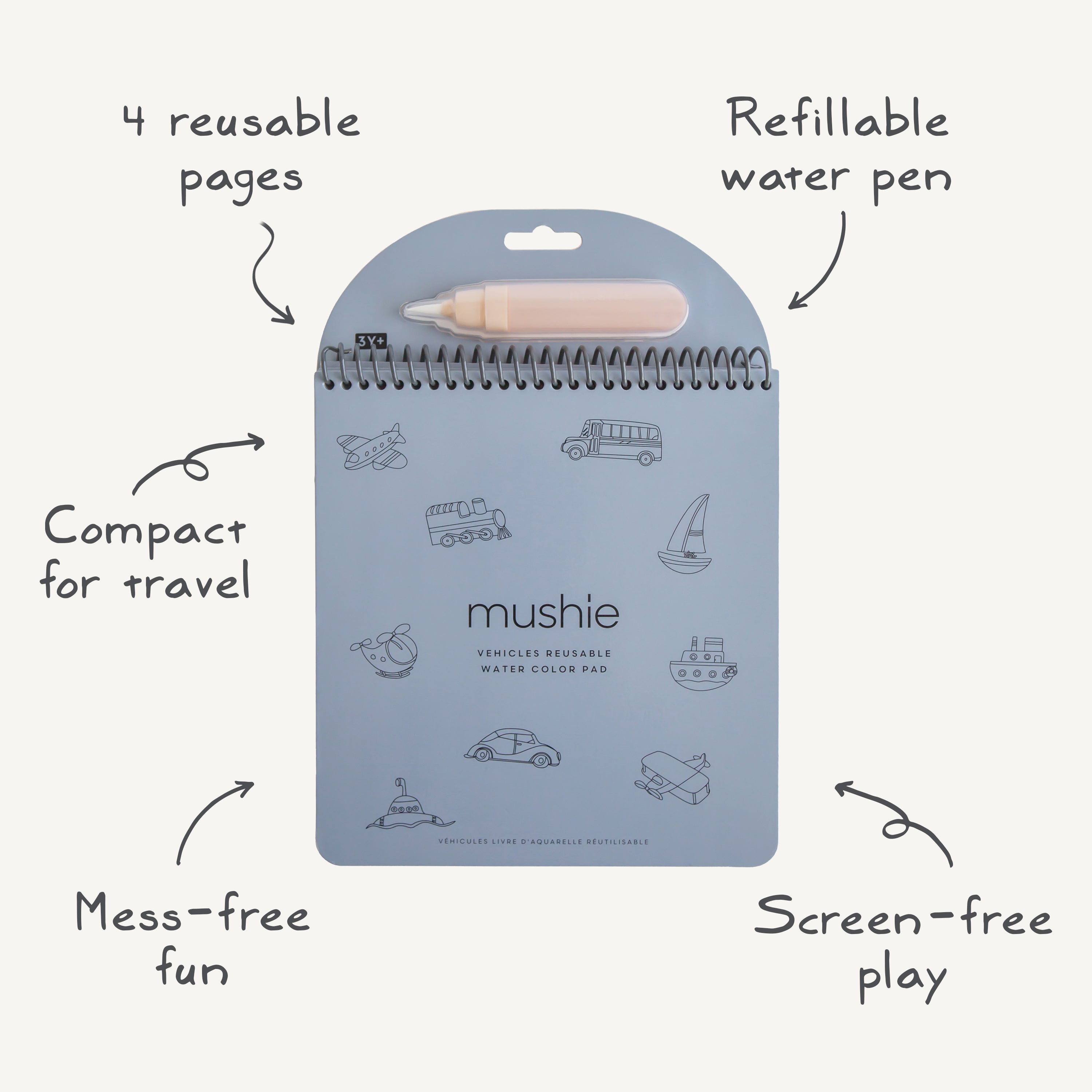 Reusable Water Color Pad | Mushie - additional view