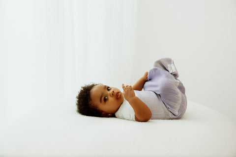 Swaddelini Lavender Arms Out™ Short Sleeve Sleep Sack