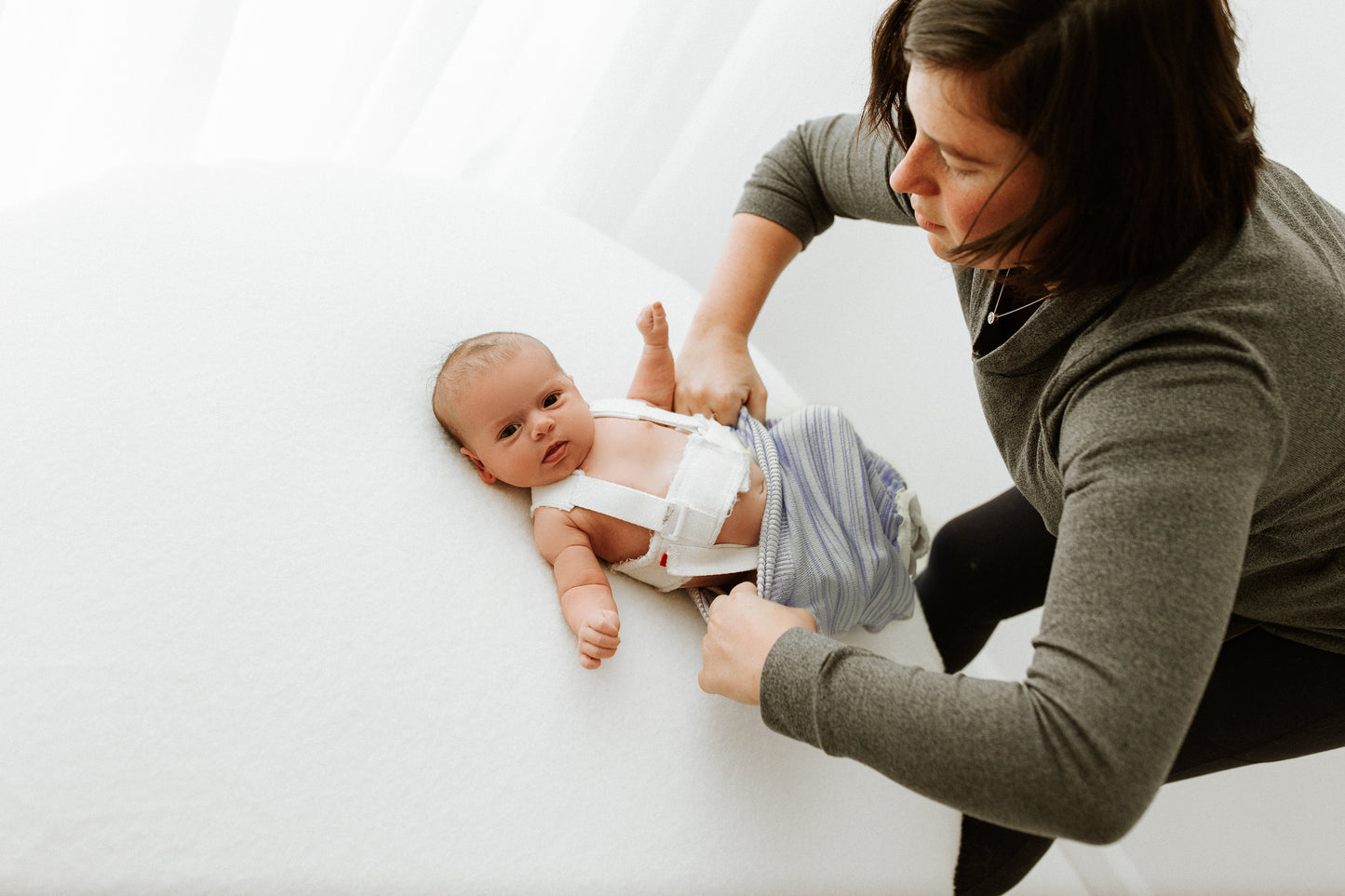 Baby with Brace Sleep Sack Swaddle Solution