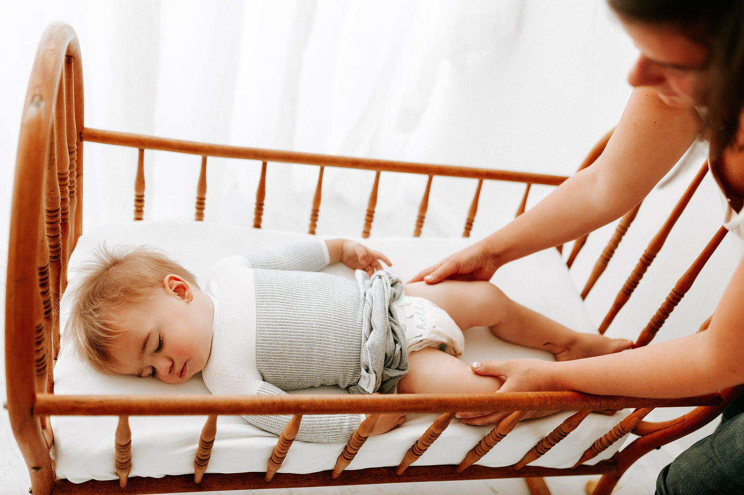 Grey Arms Out™ Long Sleeve Sleep Sack