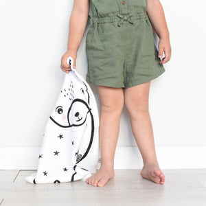 Organic Snuggle Blanket - Bear | Wee Gallery - additional view