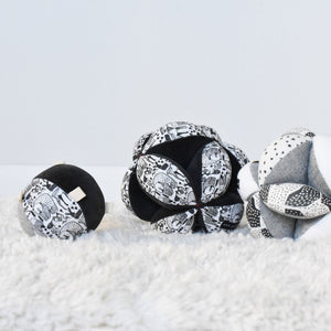 Taggy Ball with Rattle - Nordic | Wee Gallery - additional view
