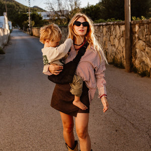 ergonomic toddler carrier boho design
