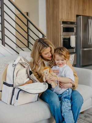 Witney Carson Classic Diaper Backpack - Cloud | JuJuBe - additional view