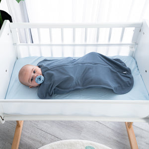 Easy Zipper Swaddle Blankets in Nomadic Blue, Azul | Comfy Cubs - additional view