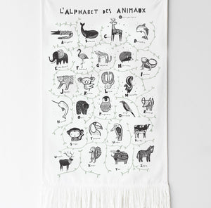 Animal Alphabet Tapestry - French Edition | Wee Gallery