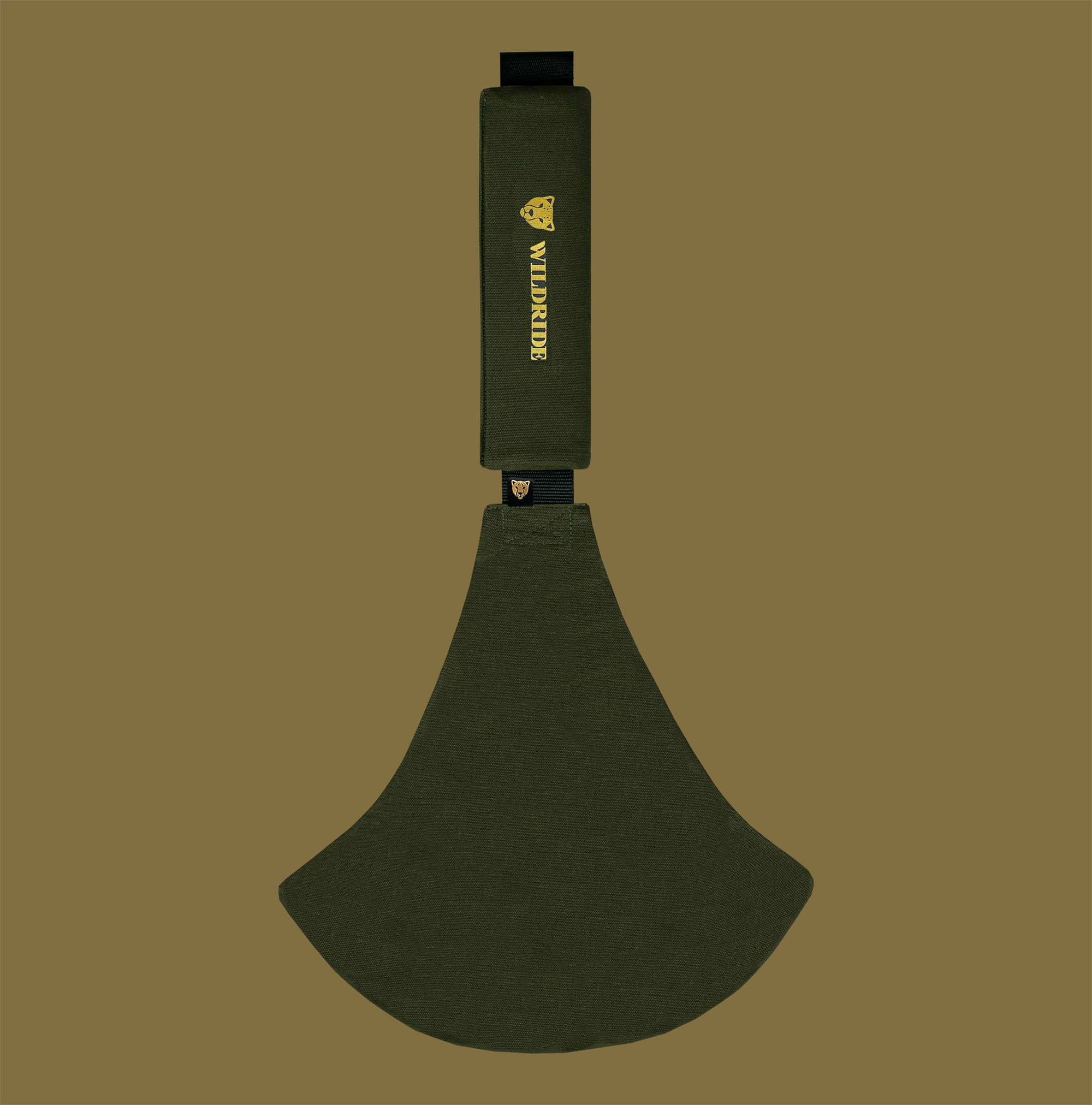 stylish baby wearing carrier green