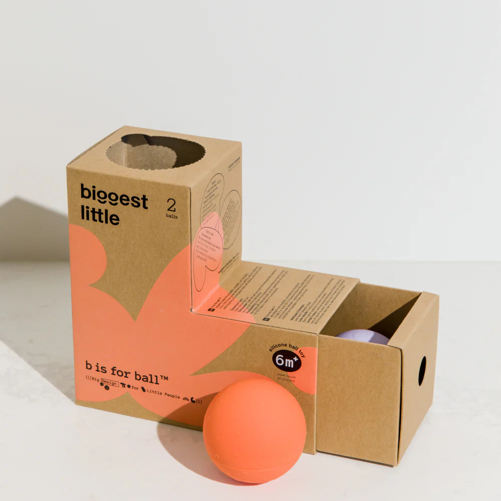 Montessori-Inspired "L" Shaped Box, 2-Ball Set | Biggest Little