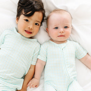 Bluegrass Picnic Short Sleeve & Shorts Bamboo Sleeper | Motette - additional view