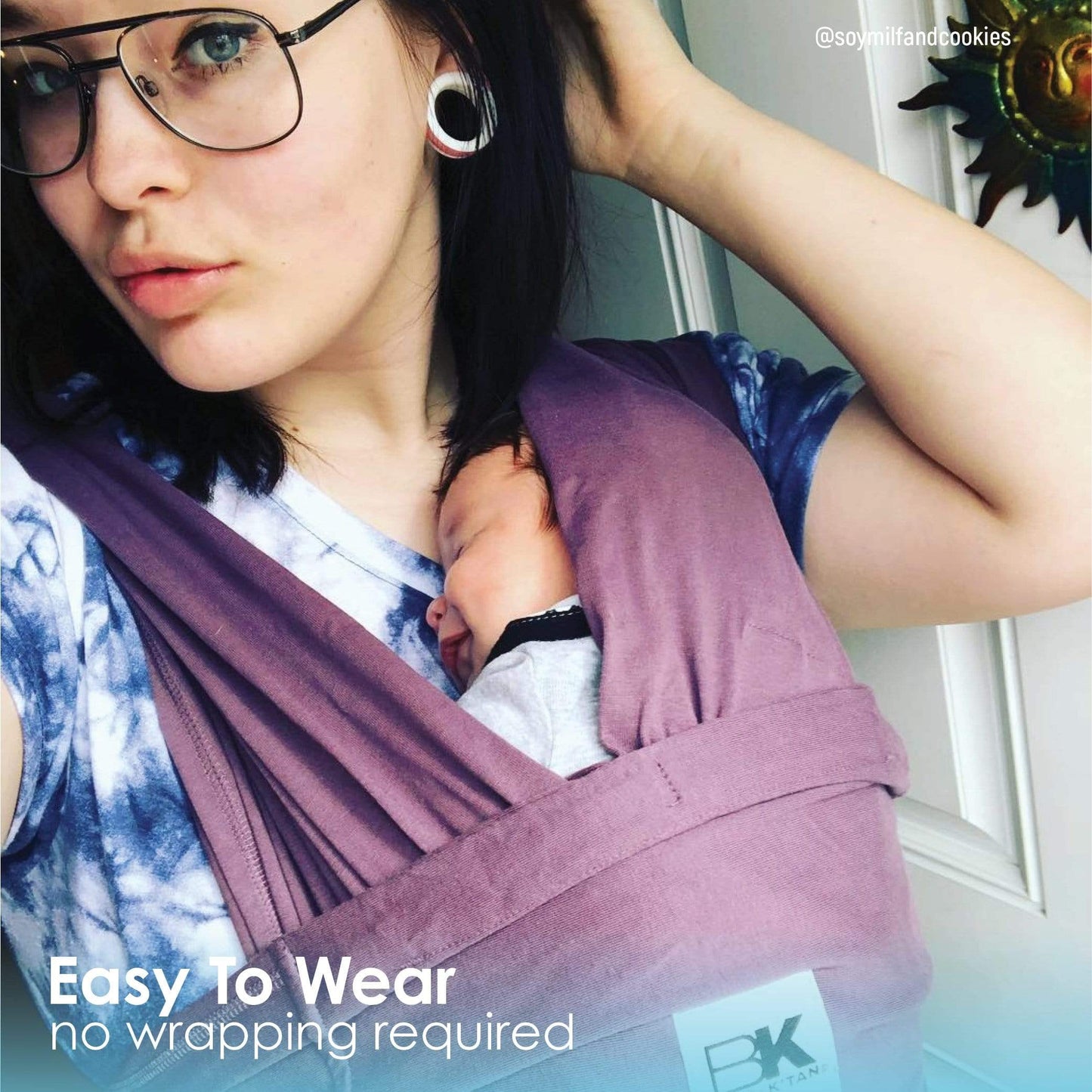 Baby K'tan Original Baby Carrier | Eggplant