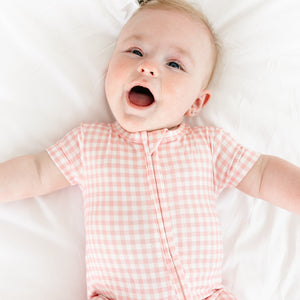 Sugar Gingham Short Sleeve & Shorts Bamboo Sleeper | Motette - additional view