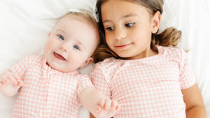 Sugar Gingham Short Sleeve & Shorts Bamboo Sleeper | Motette - additional view