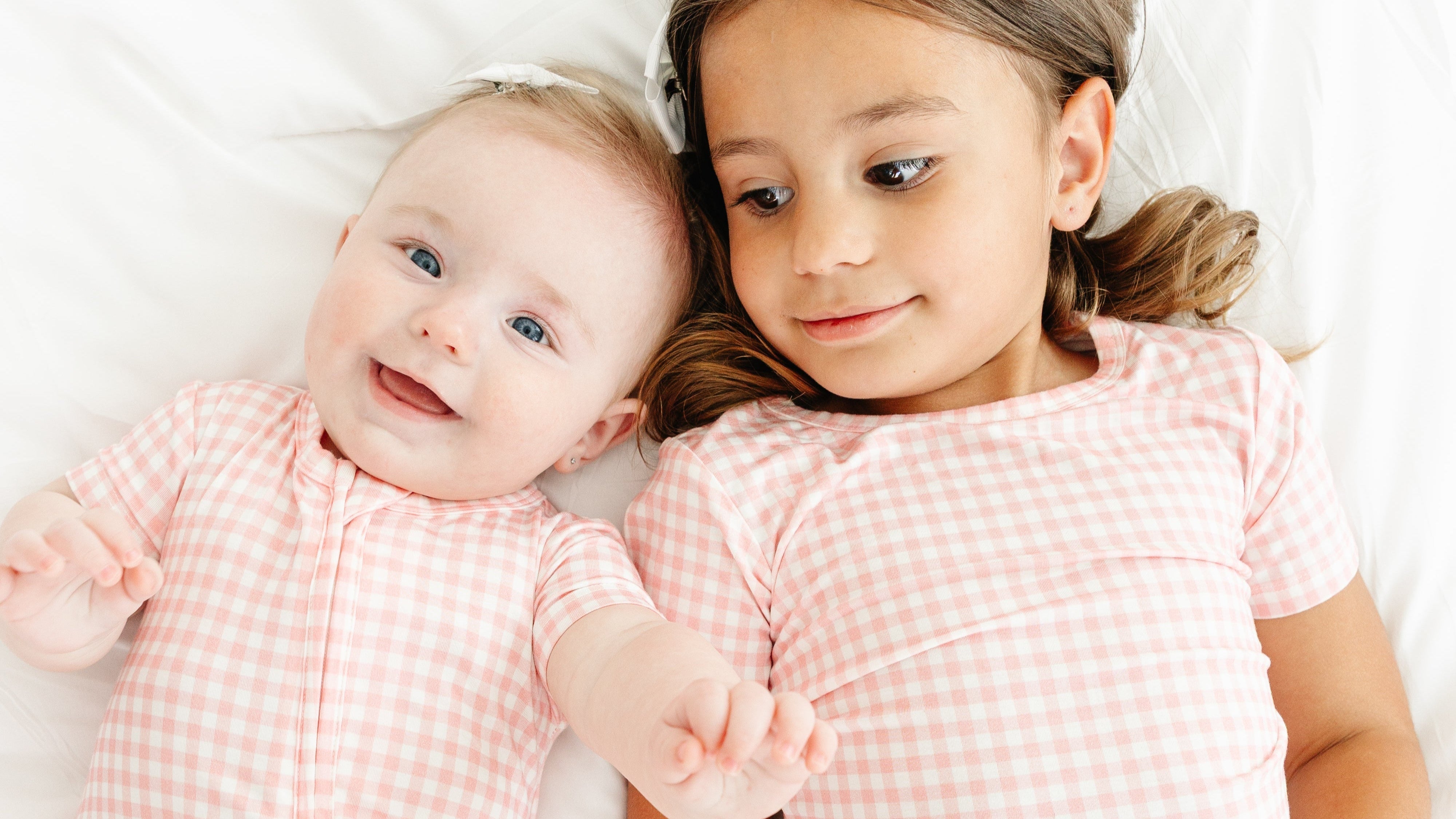 Sugar Gingham Short Sleeve & Shorts Bamboo Sleeper | Motette - additional view