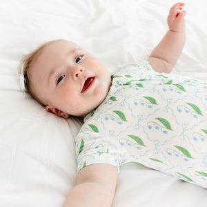Bluebell Bows Short Sleeve & Shorts Bamboo Sleeper | Motette - additional view