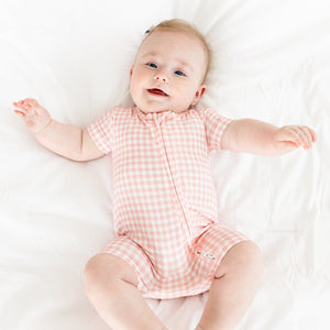 Sugar Gingham Short Sleeve & Shorts Bamboo Sleeper | Motette