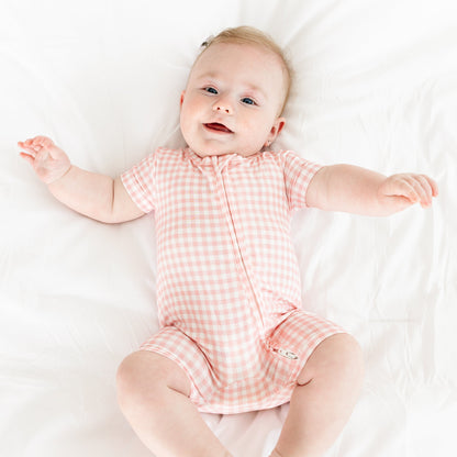 Sugar Gingham Short Sleeve & Shorts Bamboo Sleeper
