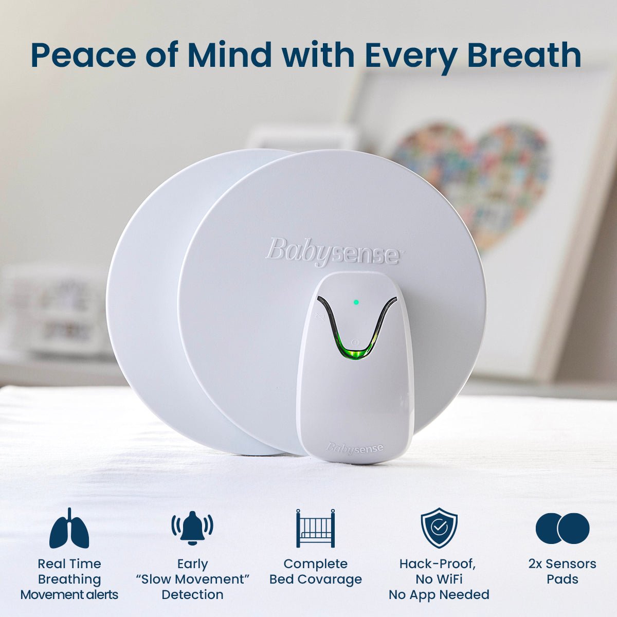 Babysense 7 - Baby Monitor with Breathing Motion Detection & Safety Alerts | Babysense - additional view