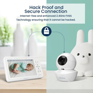 Babysense HD S2: Video Baby Monitor with 2 Cameras, Non Wifi, Split Screen & Night Light Machine | Babysense - additional view