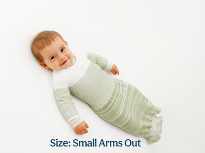 Bamboo Blend Mint Arms Out™ Long Sleeve Sleep Sack