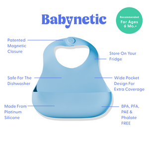 Magnetic Bib - Blueberry Burst | Babynetic - additional view