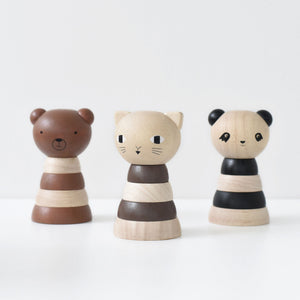 Wood Stacker - Cat | Wee Gallery - additional view